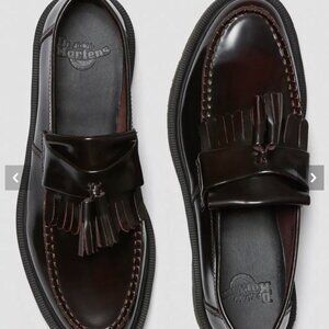 Dr. Martens Adrian Tassel Loafer in burgundy